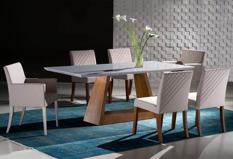 Mesa de jantar Ali com 4 cadeiras elegan 2 cadeiras Ali Mesa de jantar Ali com 4 cadeiras elegan 2 cadeiras Ali